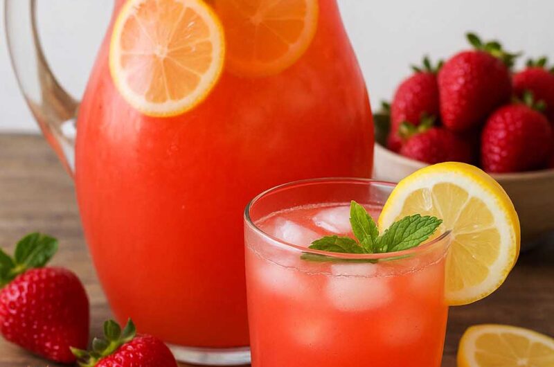 Easy Homemade Strawberry Lemonade