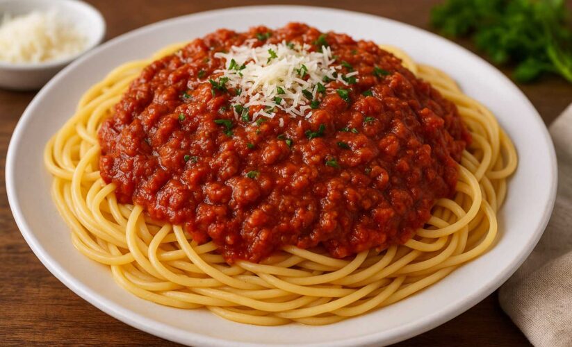 The Best Spaghetti Meat Sauce