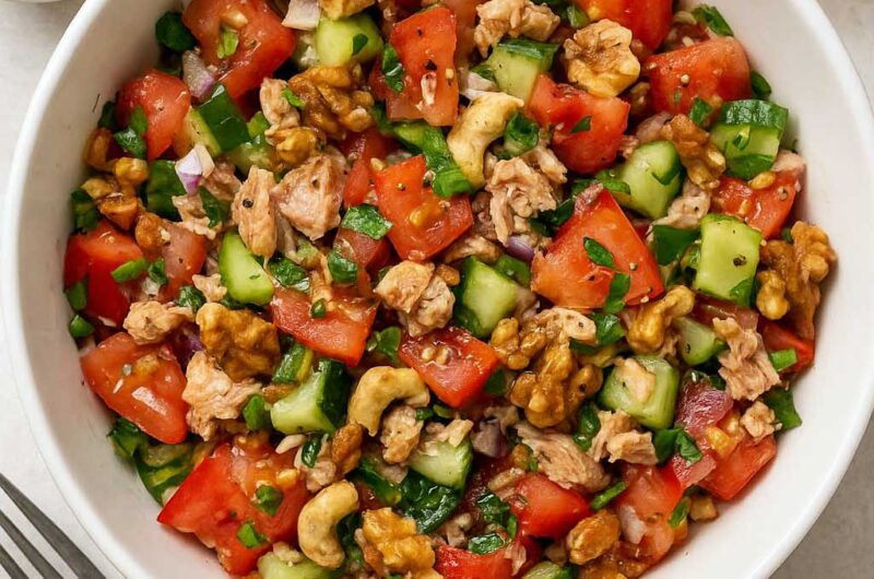 Tomato Tuna Salad with Nuts