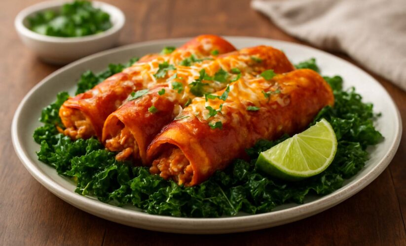 enchiladas with kale