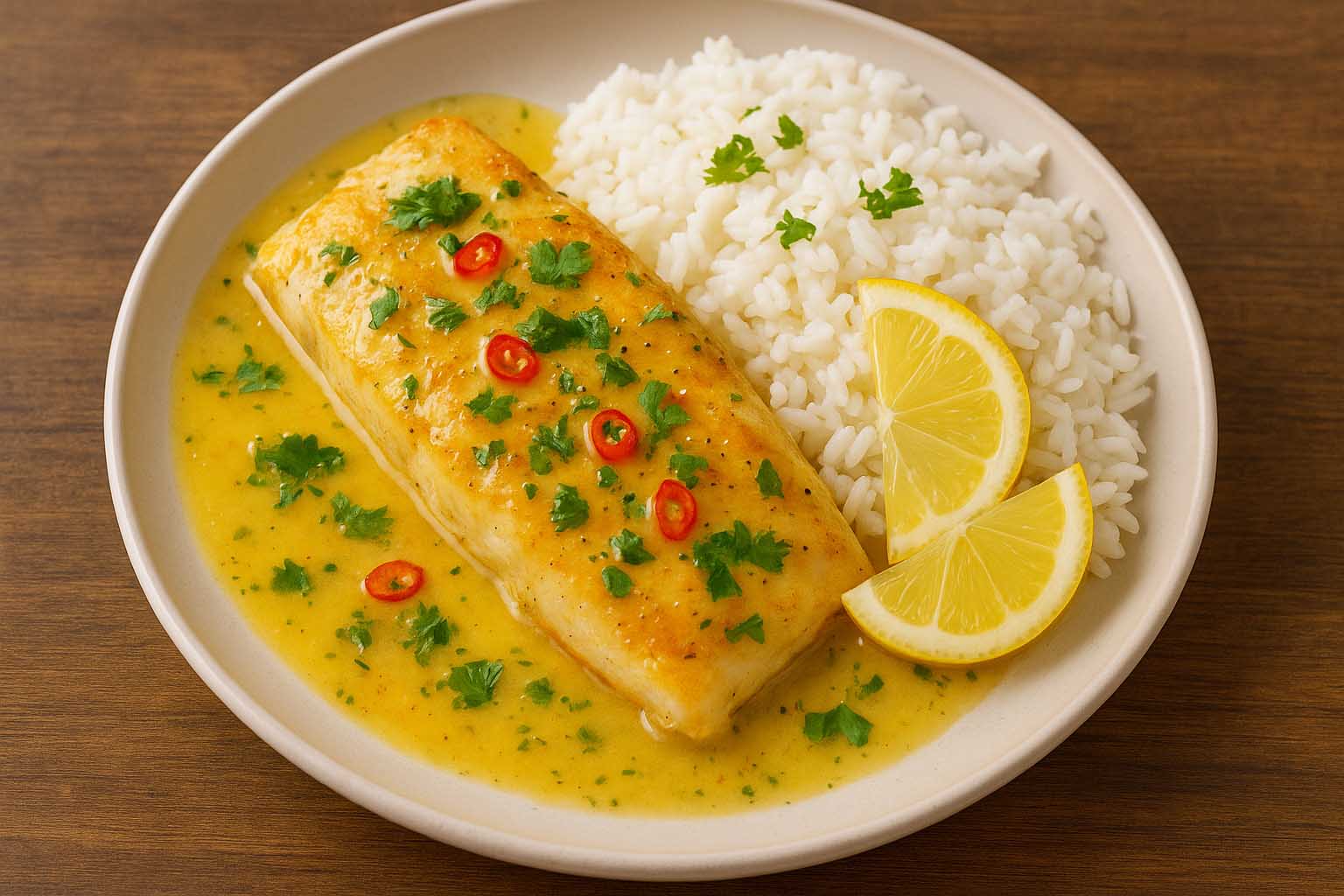 Thai-Style Fish in Lemon Recipe
