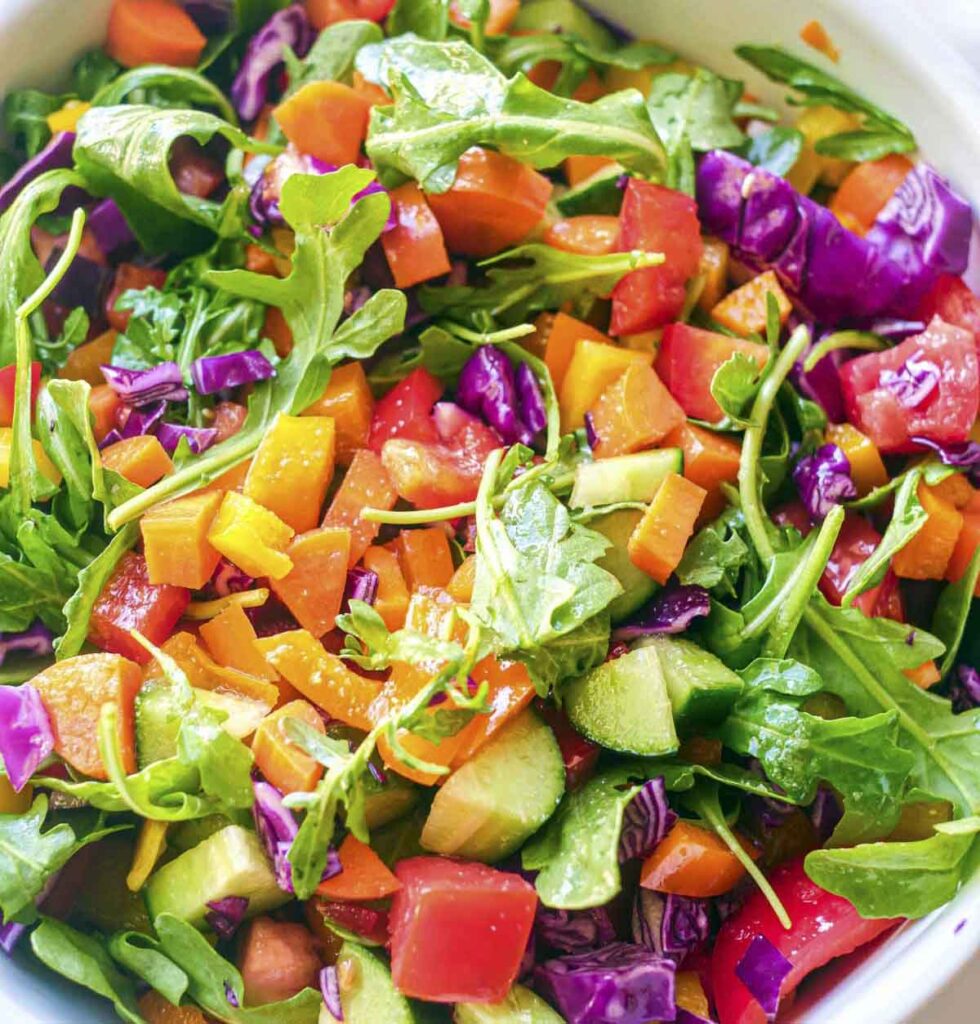 colorful garnishing ideas for salad