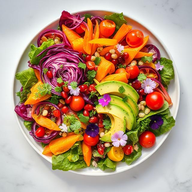 Colorful Garnishing Ideas For Salad