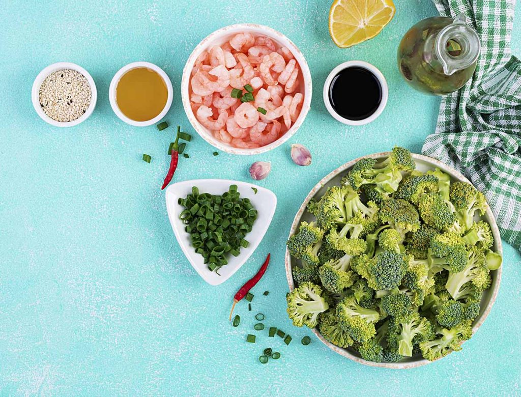 Lemon Broccoli Pasta with Shrimp