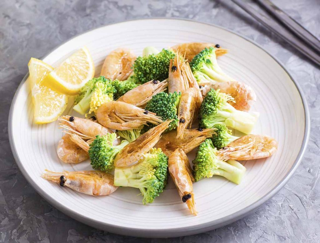 Lemon Broccoli Pasta with Shrimp