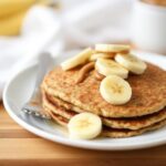 Oatmeal Pancakes with Banana and Almond Butter
