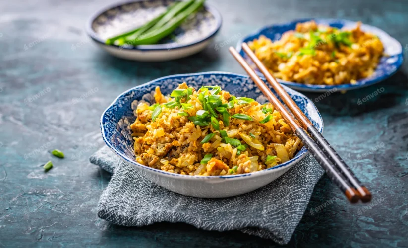 Chicken Fried Rice with Garlic & Ginger