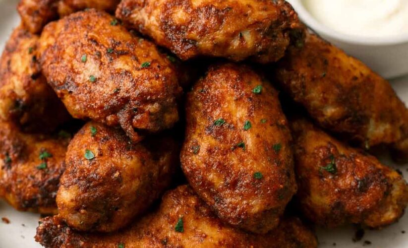 Crispy Garlic Chicken Wings with Paprika & Herbs