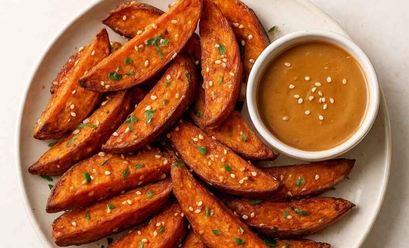 sesame sweet potato wedges