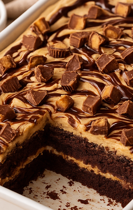 peanut butter cup cake recipe